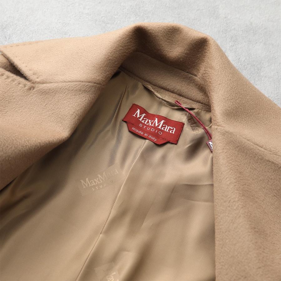 MAX MARA Studio マックスマーラ ステュディオ ガウンコート DRAVENNA ドラヴェンナ レディース ピュア ヴァージンウール ミドル丈 ベルト付き カラー2色の画像