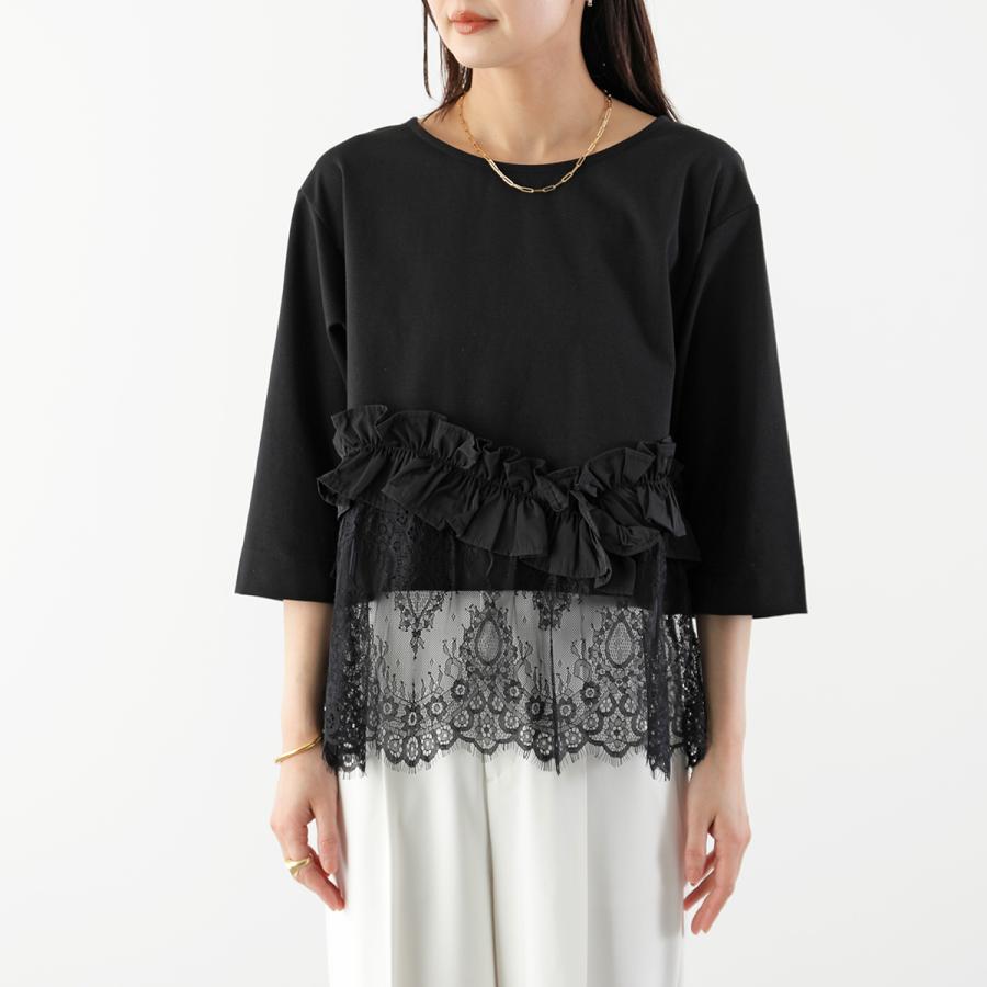 eimee law エイミーロウ　レース重ねニットカットソー　新品未着用 Eimee Law（エイミーロウ） tシャツ レースカラーリブカットソー