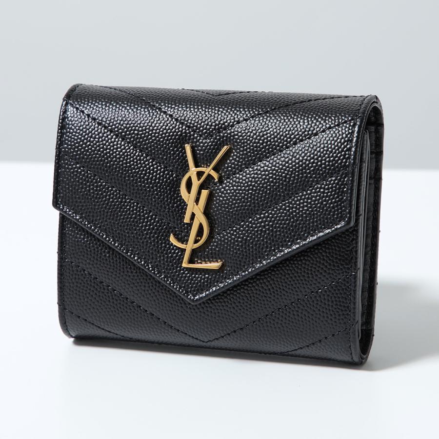 SAINT LAURENT サンローラン 三つ折り財布 692061 BOW01 レディース