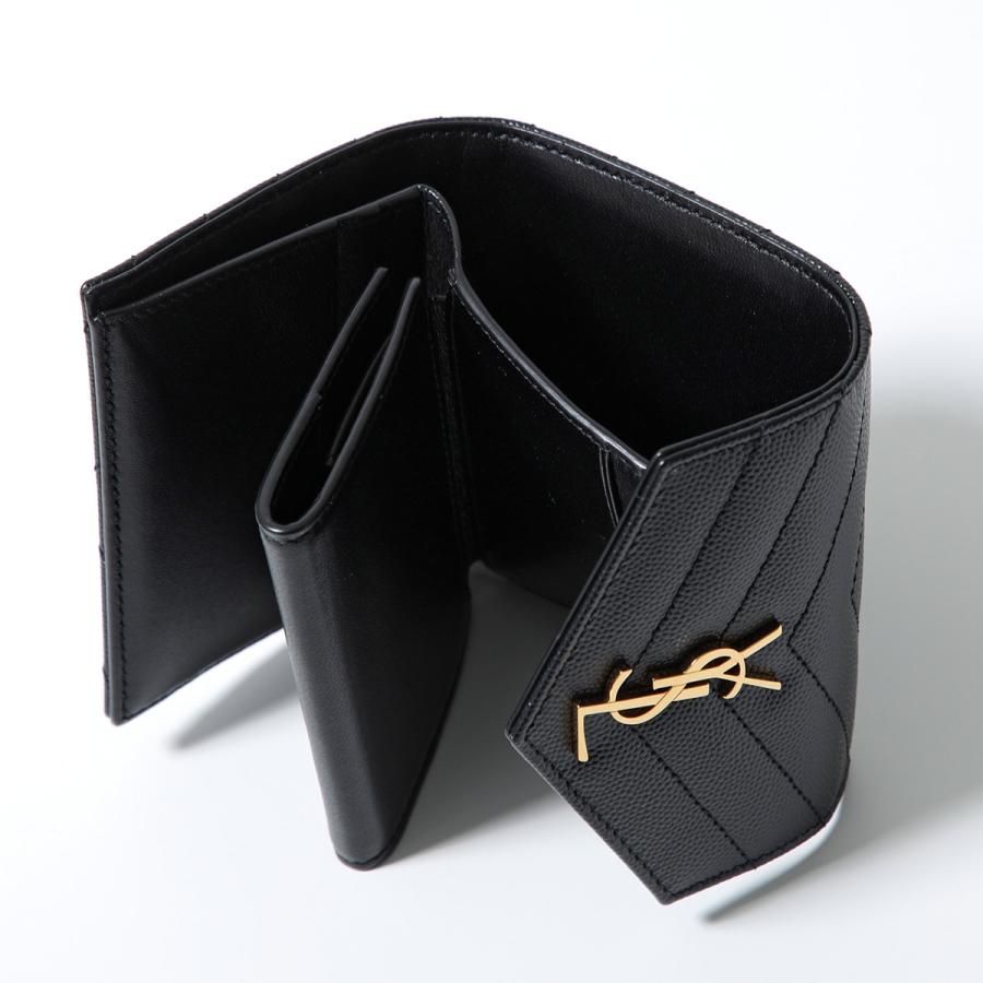SAINT LAURENT サンローラン 三つ折り財布 692061 BOW01 レディース