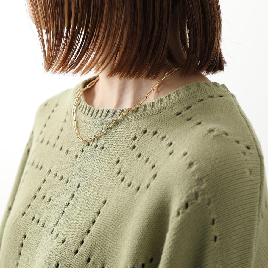 STELLA McCARTNEY KIDS ステラマッカートニー キッズ セーター TY9A80 Z1876 レディース ガールズ コットン ニット 長袖 クルーネック ロゴ 734の画像