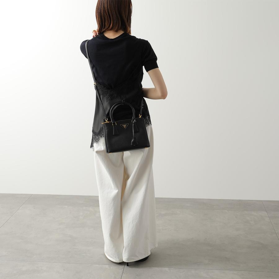 PRADA 2way ガレリア ブラック 極美品 ショルダー GALLERIA（PRADA） プラダ バッグ 中古 2way ショルダーバッグ