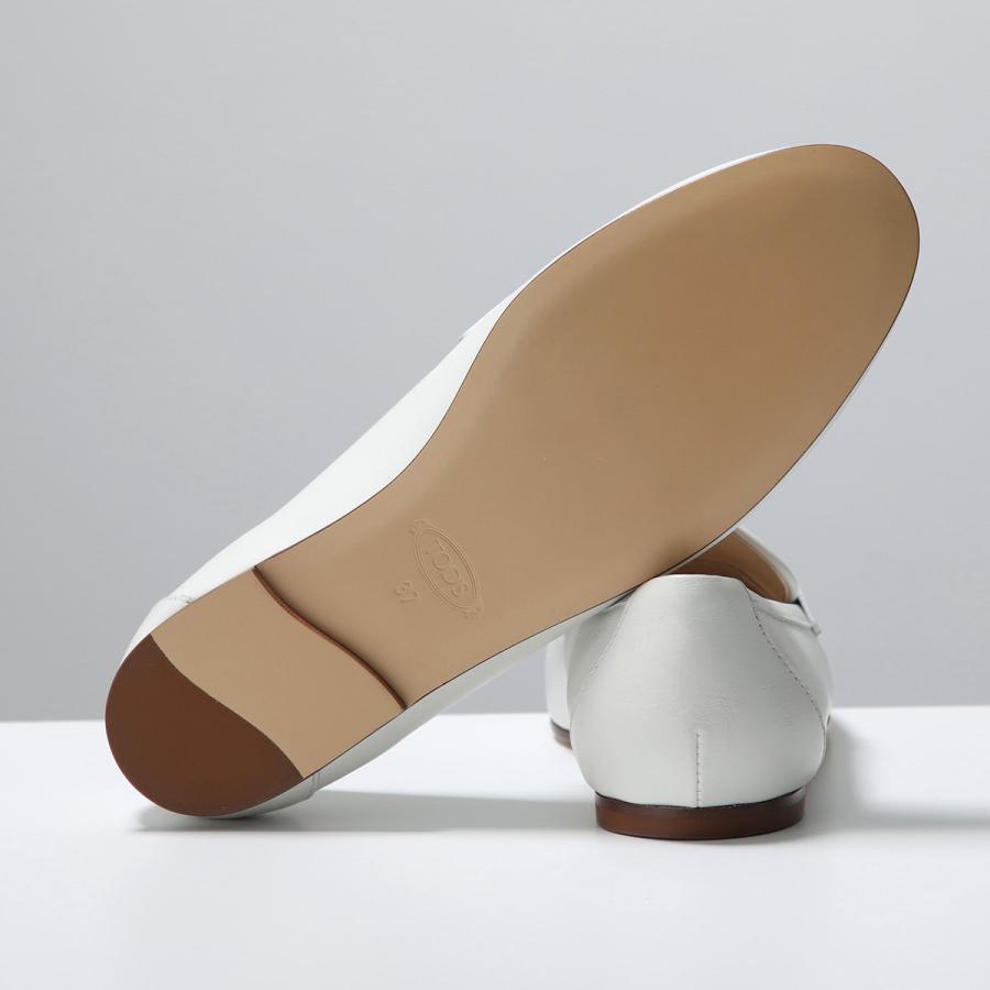 TODS トッズ ローファー T TIMELESS Tタイムレス XXW79A0GG90MID レディース レザー ロゴ シューズ 靴 B001/BIANCO XXW79A0GG90MIDB001の画像