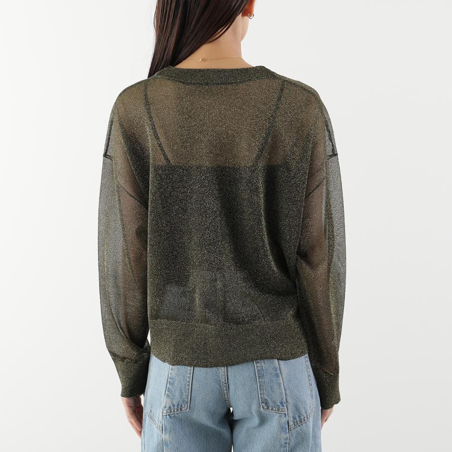marmors（マルモア） カーディガン sheer lame crewneck cardigan