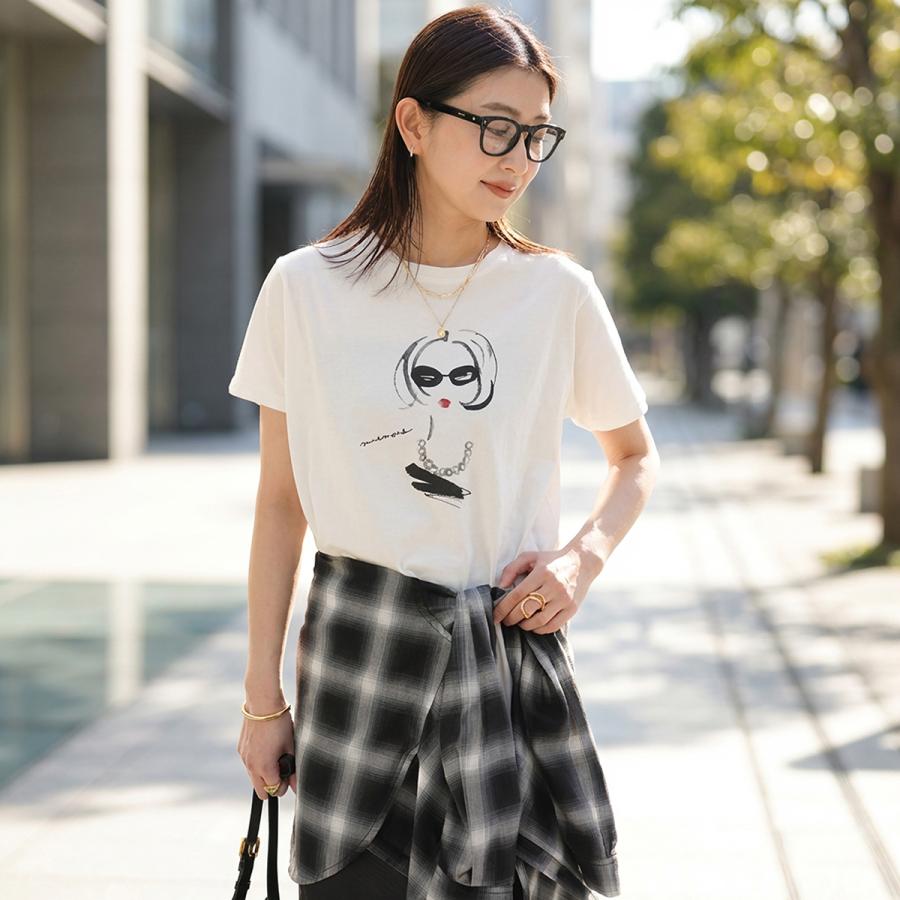 marmors（マルモア） Tシャツ necklace illustration T-shirt