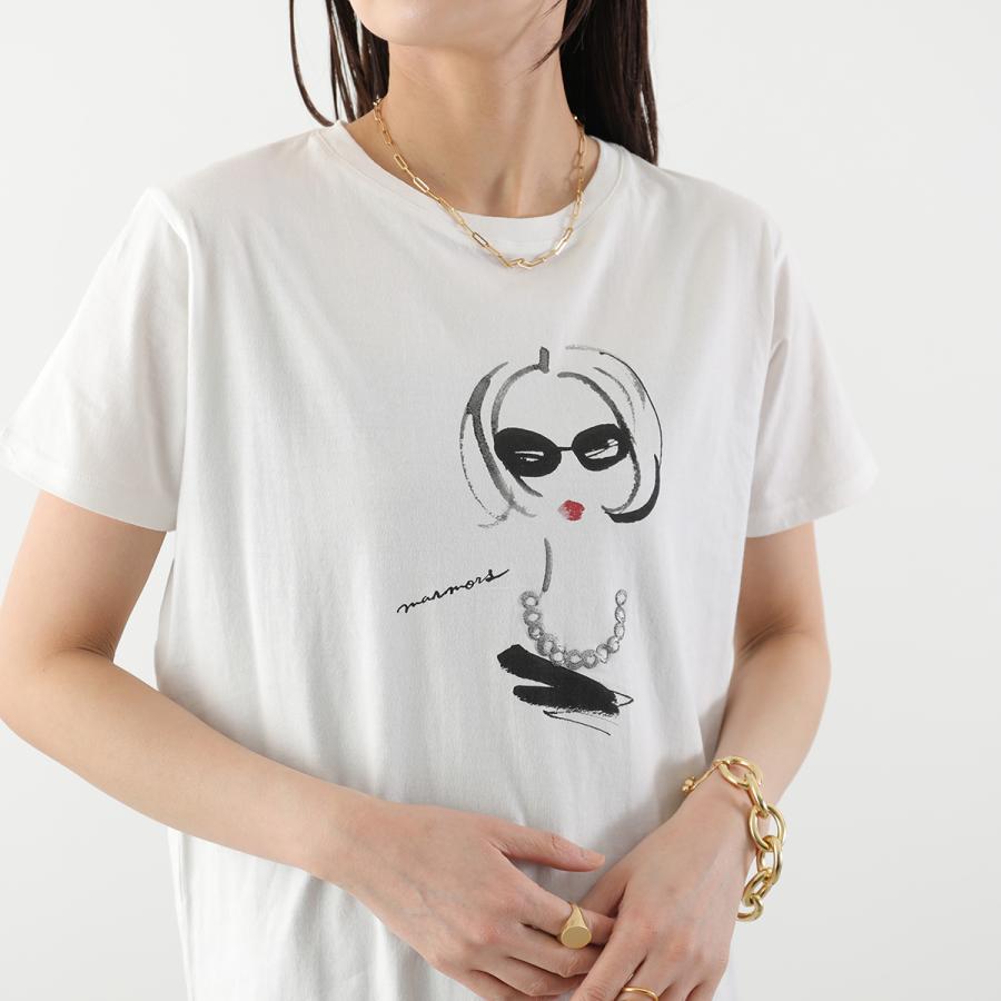 marmors（マルモア） Tシャツ necklace illustration T-shirt