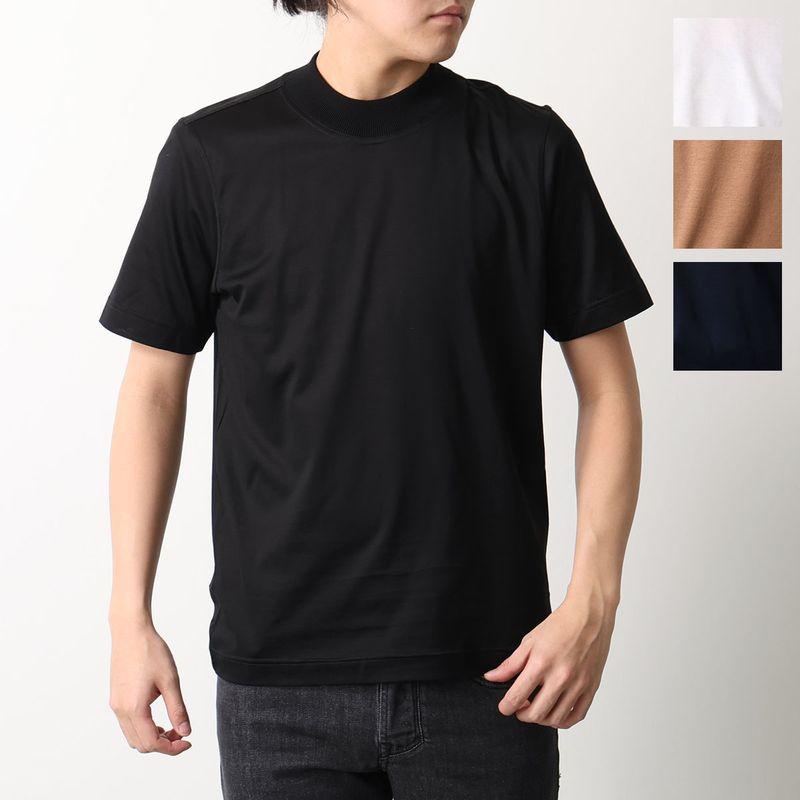GRAN SASSO グランサッソ 半袖 Tシャツ 60142 74018 メンズ マーセライズ コットン モックネック カットソー カラー4色