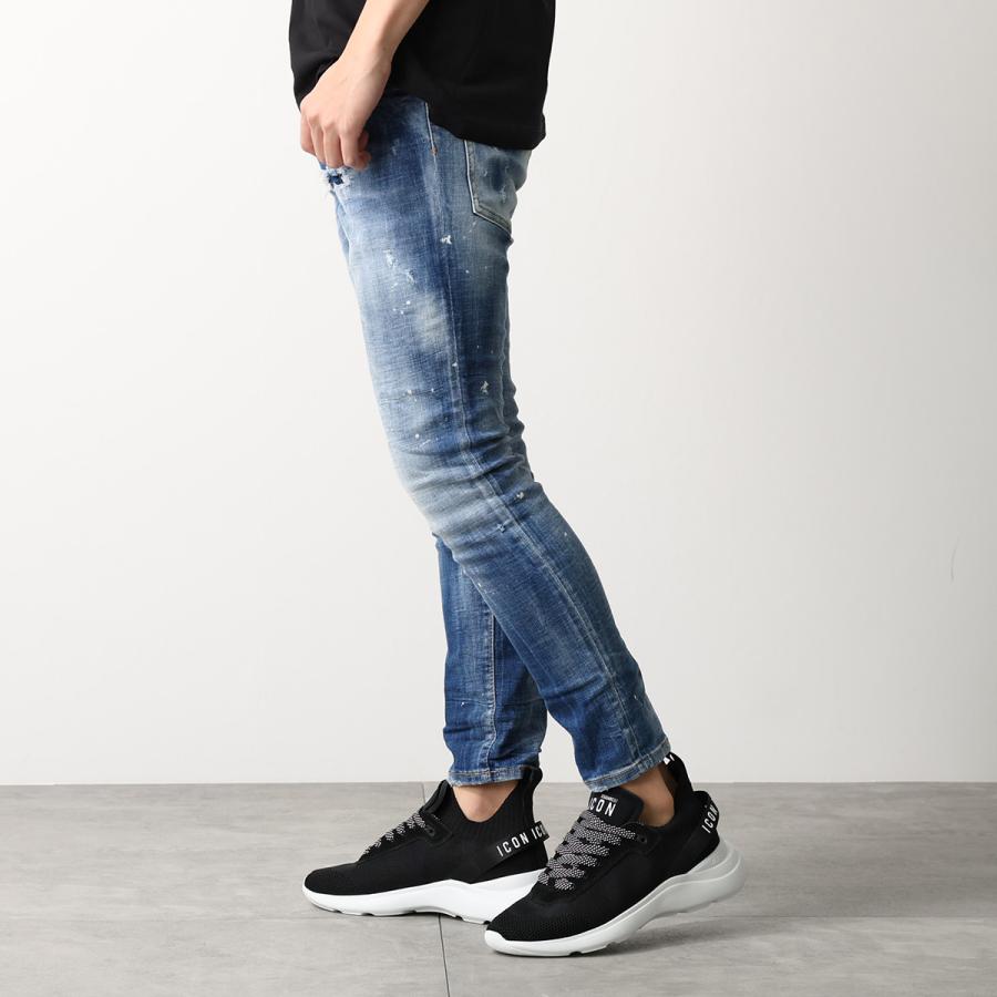 DSQUARED2 ディースクエアード ジーンズ SKATER JEAN スケーター S71LB1711 D30010 メンズ Gパン ジーパン ストレッチ ウォッシュ ダメージ加工 ペイントの画像