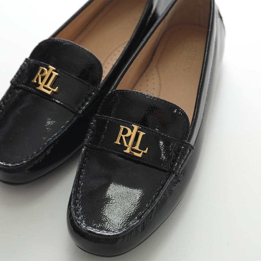 （値下げ）Ralph Laurenブラックレザー ドライビングシュー極美品 LAUREN RALPH LAUREN（ローレン ラルフローレン） ドライビング