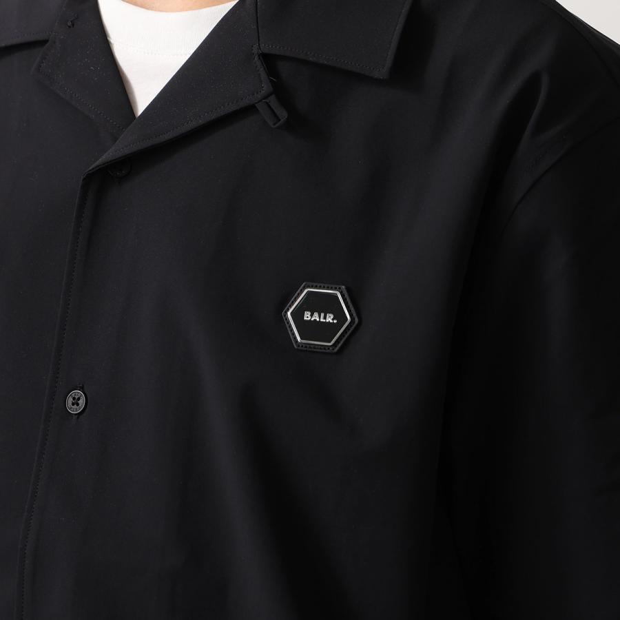 未使用✨　BALR. ボーラー　ポロシャツ　長袖　メタルロゴ　ブラック　S BALR.（ボーラー） シャツ ボウリングシャツ B1132.1015 メンズ 半袖