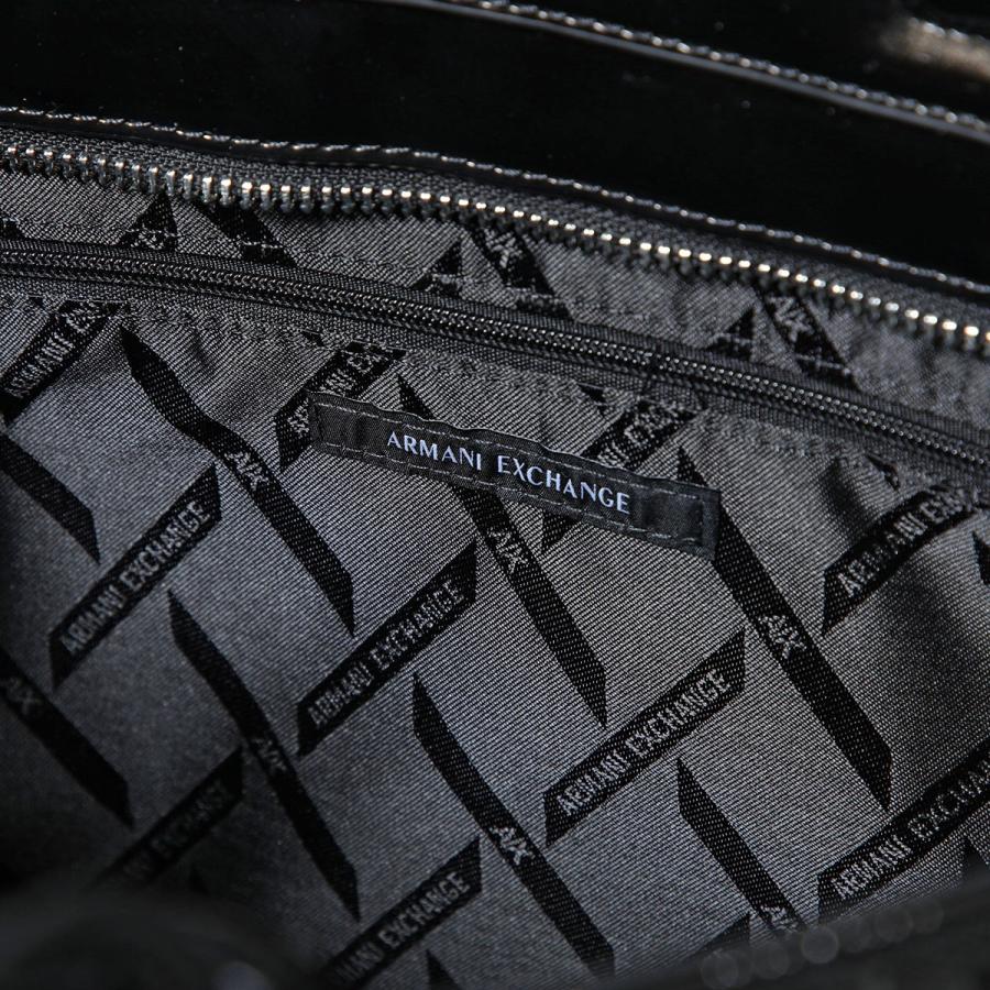 A/X ARMANI EXCHANGE アルマーニ エクスチェンジ トートバッグ XW001481 AF17290 レディース ミディアム エンボスロゴ 鞄 UC001/BLACKの画像