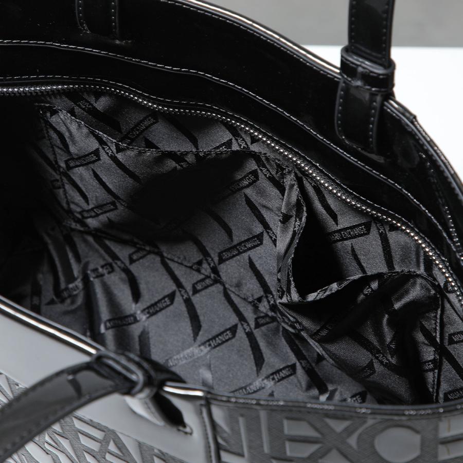 A/X ARMANI EXCHANGE アルマーニ エクスチェンジ トートバッグ XW001481 AF17290 レディース ミディアム エンボスロゴ 鞄 UC001/BLACKの画像