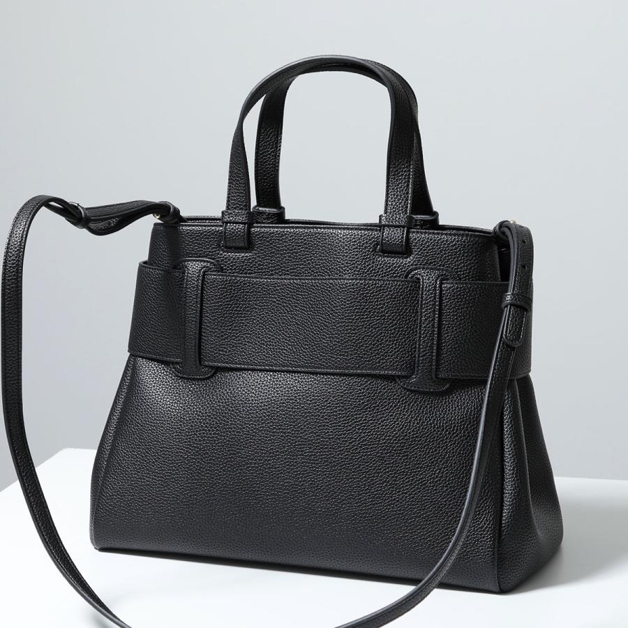 A/X ARMANI EXCHANGE アルマーニ エクスチェンジ ハンドバッグ XW000285 AF11902 レディース エコレザー ショルダーバッグ BOXロゴバックル 鞄 UC001/BLACKの画像