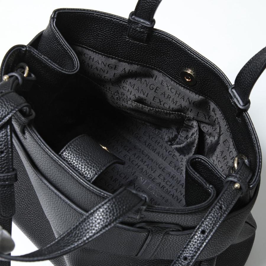 A/X ARMANI EXCHANGE アルマーニ エクスチェンジ ハンドバッグ XW000285 AF11902 レディース エコレザー ショルダーバッグ BOXロゴバックル 鞄 UC001/BLACKの画像