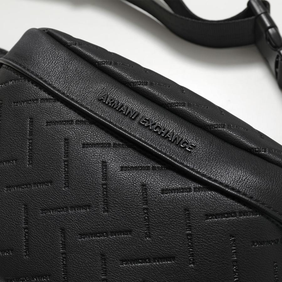 A/X ARMANI EXCHANGE アルマーニ エクスチェンジ ボディバッグ XM002533 AF22652 メンズ ウエストポーチ ロゴ 鞄 UC001/BLACK XM002533AF22652UC001の画像