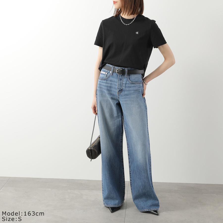 CALVIN KLEIN JEANS カルバンクライン ジーンズ Tシャツ SS ARCHIVE LOGO CREW NECK TEE 47A219G レディース 半袖 カットソー ロゴ刺繍 カラー2色の画像