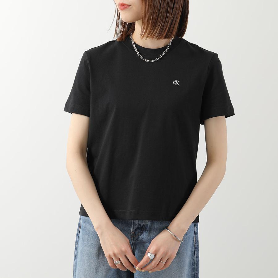 CALVIN KLEIN JEANS カルバンクライン ジーンズ Tシャツ SS ARCHIVE LOGO CREW NECK TEE 47A219G レディース 半袖 カットソー ロゴ刺繍 カラー2色の画像