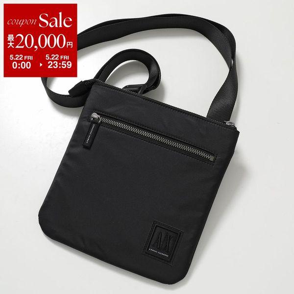 A/X ARMANI EXCHANGE アルマーニ エクスチェンジ ショルダーバッグ XM000105 AF15129 メンズ ナイロン クロスボディ ロゴ 鞄 UC001/BLACKの画像
