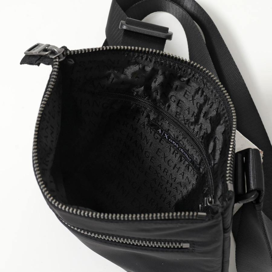 A/X ARMANI EXCHANGE アルマーニ エクスチェンジ ショルダーバッグ XM000105 AF15129 メンズ ナイロン クロスボディ ロゴ 鞄 UC001/BLACKの画像