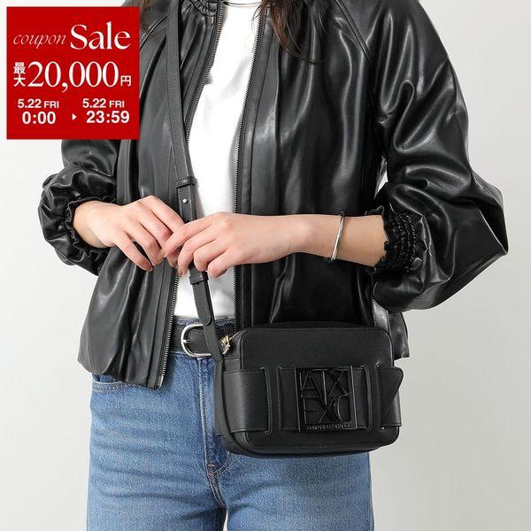 A/X ARMANI EXCHANGE アルマーニ エクスチェンジ ショルダーバッグ 942699 0A874 レディース エコレザー BOXロゴバックル 鞄 00020/NEROの画像