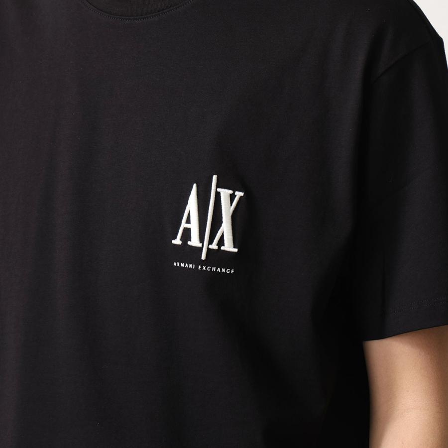 A/X ARMANI EXCHANGE アルマーニ エクスチェンジ Tシャツ XM000365 AF12308 メンズ カットソー 半袖 刺繍ロゴ UC001/BLACK XM000365AF12308UC001の画像