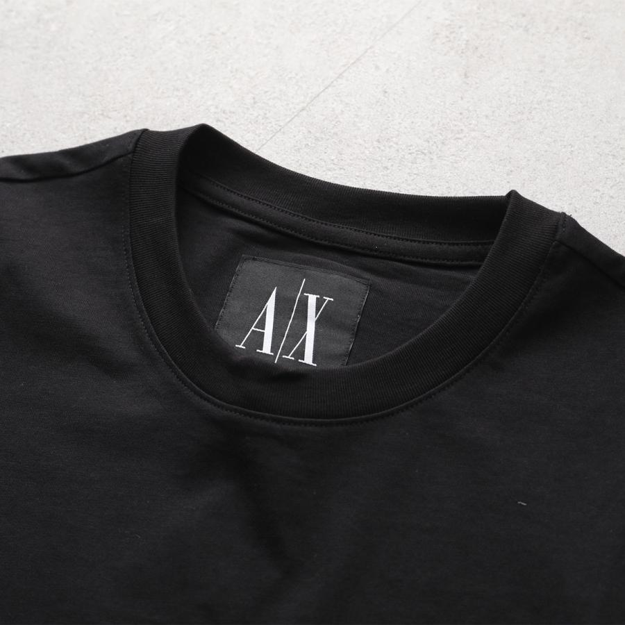A/X ARMANI EXCHANGE アルマーニ エクスチェンジ Tシャツ XM000365 AF12308 メンズ カットソー 半袖 刺繍ロゴ UC001/BLACK XM000365AF12308UC001の画像