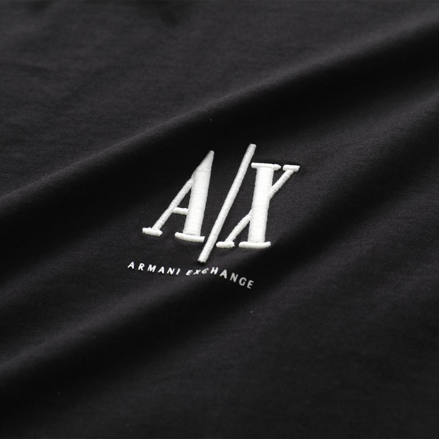 A/X ARMANI EXCHANGE アルマーニ エクスチェンジ Tシャツ XM000365 AF12308 メンズ カットソー 半袖 刺繍ロゴ UC001/BLACK XM000365AF12308UC001の画像