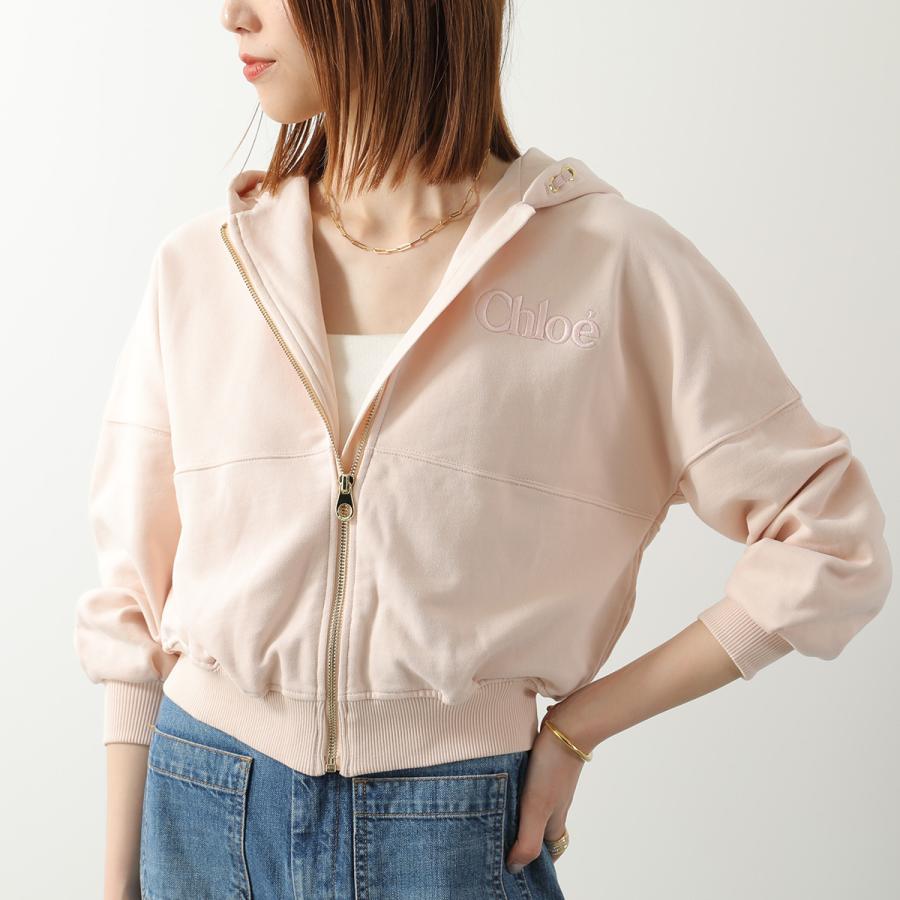 【新品】Chloe クロエ パーカー 12Y キャメル フーディ ロゴ刺繍付き Chloe（クロエ） Chloe KIDS キッズ パーカー C20840 レディース