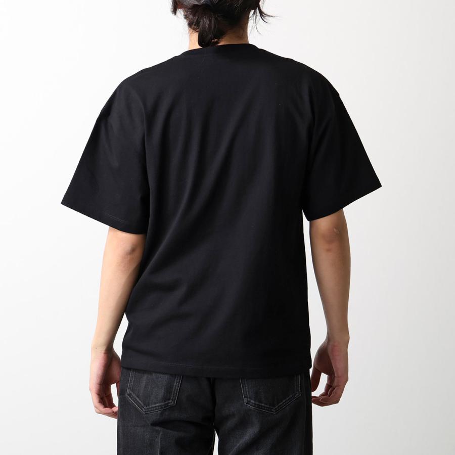 CELINE セリーヌ Tシャツ RX0I31242.GDX7 メンズ 半袖 カットソー トリオンフ ロゴT 刺繍 クルーネック コットン 胸ポケット ブラックの画像