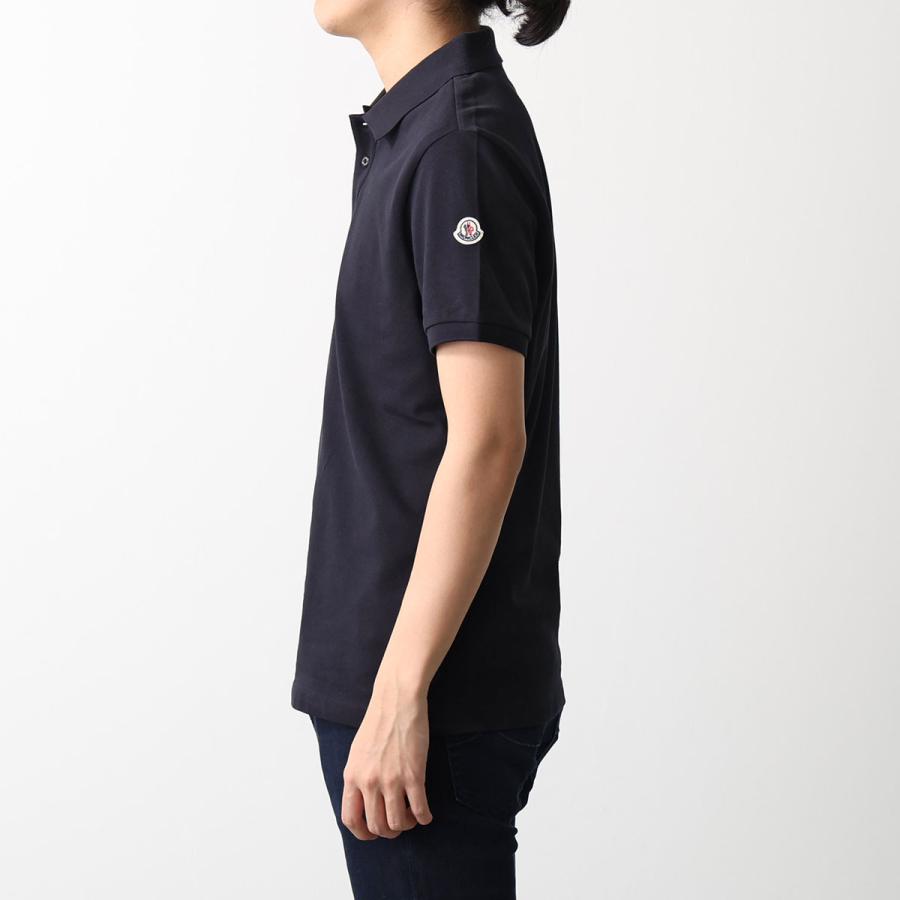 MONCLER モンクレール ポロシャツ MAGLIA POLO MANICA C 8A70510 84556 メンズ 半袖 コットン 鹿の子 ロゴパッチ 773 8A7051084556773の画像