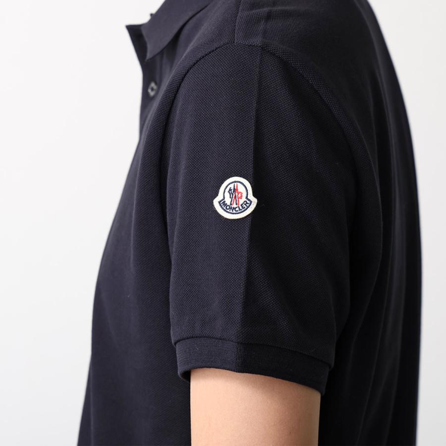 MONCLER モンクレール ポロシャツ MAGLIA POLO MANICA C 8A70510 84556 メンズ 半袖 コットン 鹿の子 ロゴパッチ 773 8A7051084556773の画像