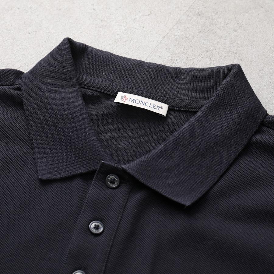 MONCLER モンクレール ポロシャツ MAGLIA POLO MANICA C 8A70510 84556 メンズ 半袖 コットン 鹿の子 ロゴパッチ 773 8A7051084556773の画像