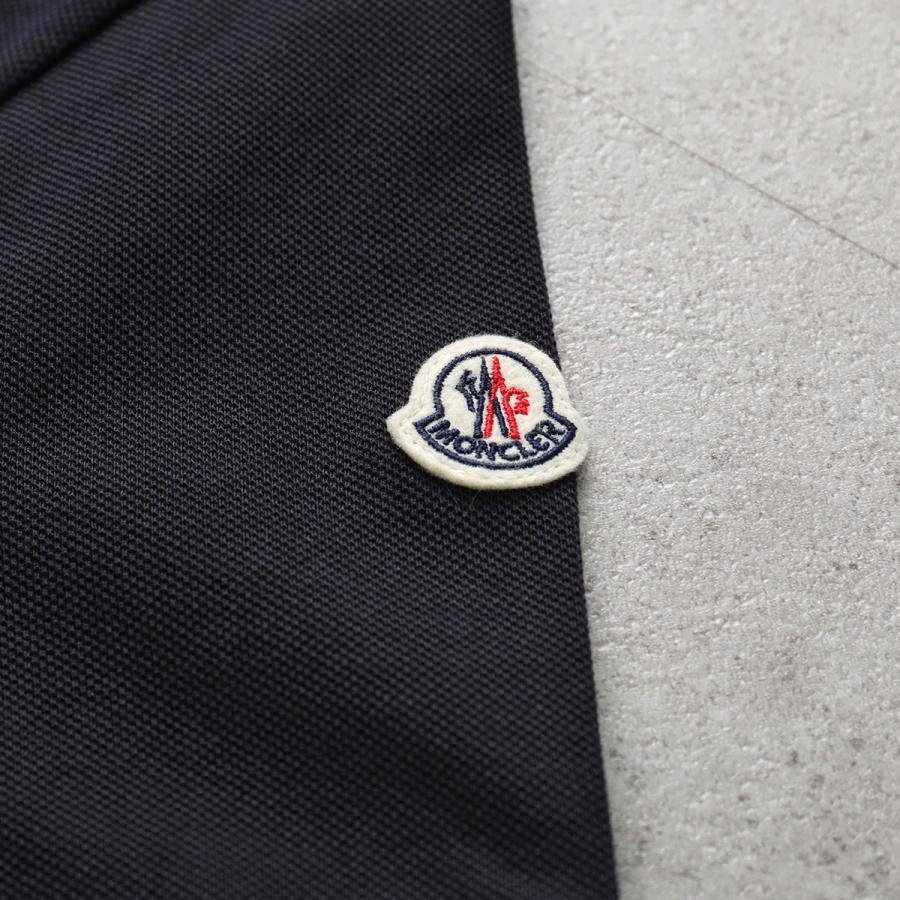 MONCLER モンクレール ポロシャツ MAGLIA POLO MANICA C 8A70510 84556 メンズ 半袖 コットン 鹿の子 ロゴパッチ 773 8A7051084556773の画像