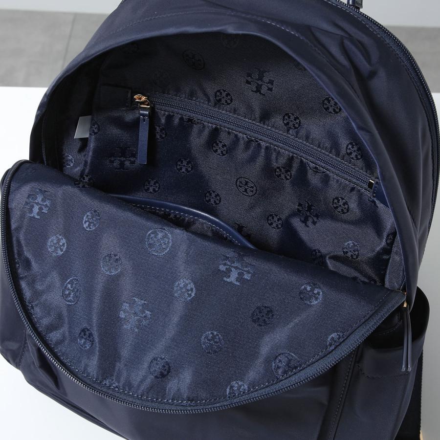 極美品 フルラ パイパー リュック バッグパック ロゴ 総柄 レディース 黒 TORY BURCH（トリーバーチ） バックパック ELLA エラ 88368 レディース