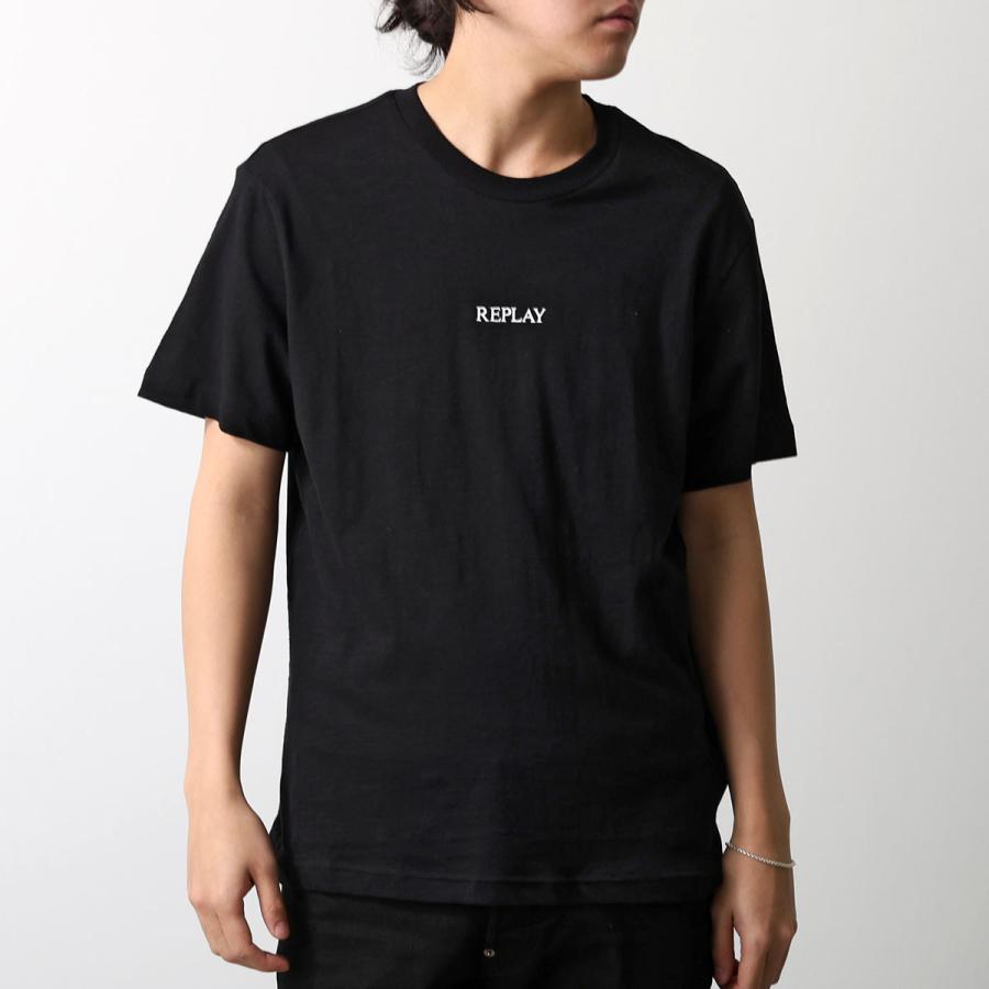 REPLAY リプレイブラック半袖　M6489L REPLAY（リプレイ） Tシャツ M3403 24038 メンズ 半袖 カットソー