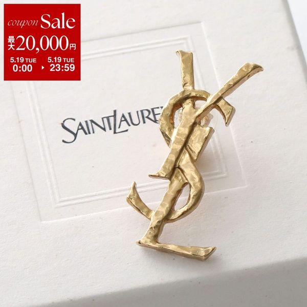 【美品】 YSL サンローラン カサンドラ ロゴ イヤリング ゴールド ヴィンテージ SAINT LAURENT サンローラン イヤリング 833828 Y1614 レディース 片耳