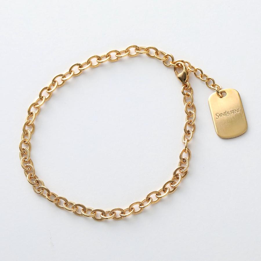 Yves Saint Laurent ブレスレット　喜平　メタルカーブ　チェーン Yves Saint Laurent ブレスレット 喜平 メタルカーブ シルバー 【公式