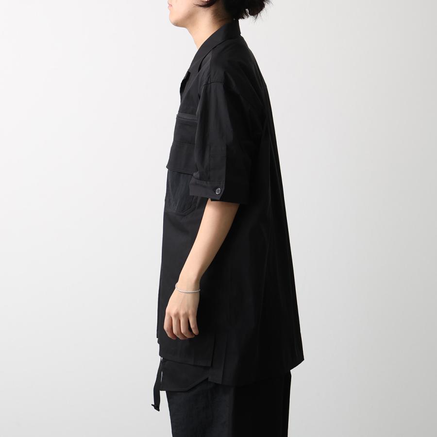 Y-3 ワイスリー シャツ UT SHORT SLEEVE SHIRT ユーティリティー ショート スリーブ シャツ KH0417 メンズ 半袖 ロゴ BLACKの画像