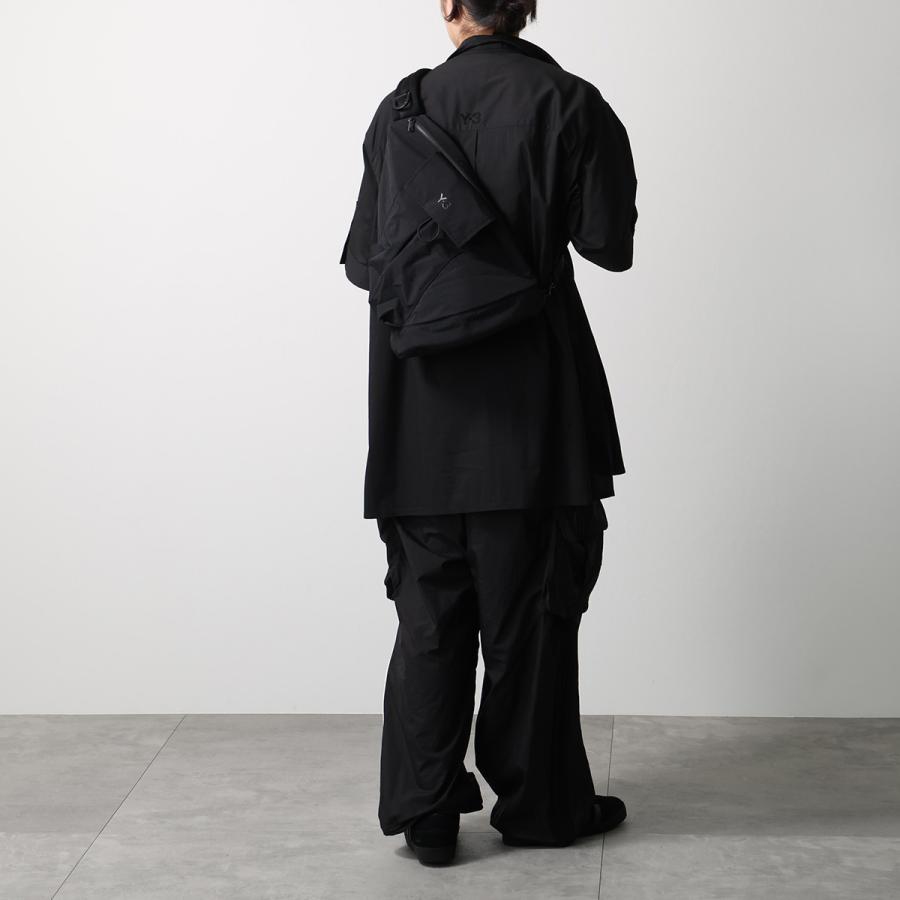 Y-3 ブラック スリングバッグ Y-3: ブラック 'Y-3' ユーティリティ スリングバッグ | SSENSE 日本