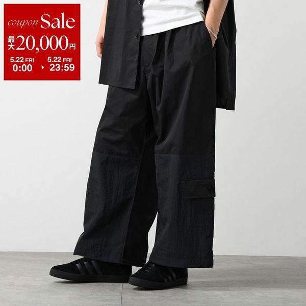 Y-3 ワイスリー パンツ CROPPED STRAIGHT LEG PANTS クロップド ストレート レッグ パンツ KH3188 メンズ ワイドシルエット コットンツイル BLACKの画像