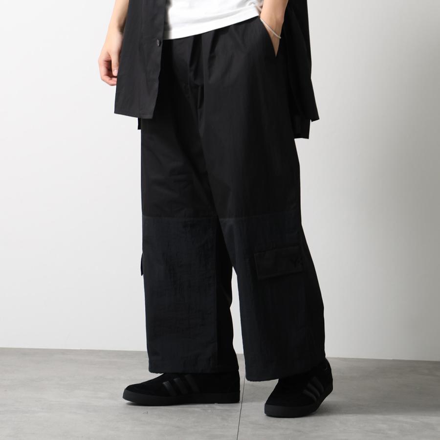 Y-3 ワイスリー パンツ CROPPED STRAIGHT LEG PANTS クロップド ストレート レッグ パンツ KH3188 メンズ ワイドシルエット コットンツイル BLACKの画像