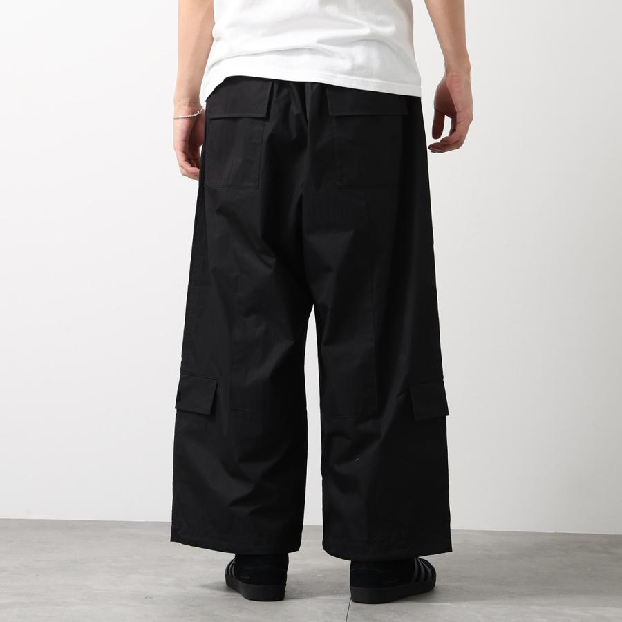 Y-3 ワイスリー パンツ CROPPED STRAIGHT LEG PANTS クロップド ストレート レッグ パンツ KH3188 メンズ ワイドシルエット コットンツイル BLACKの画像