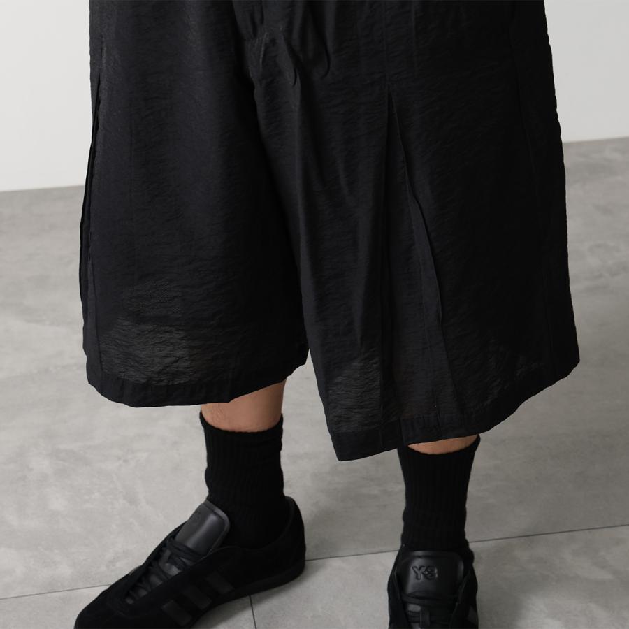 Y-3 ワイスリー ハーフパンツ CRINKLE PLEATED SHORTS クリンクル