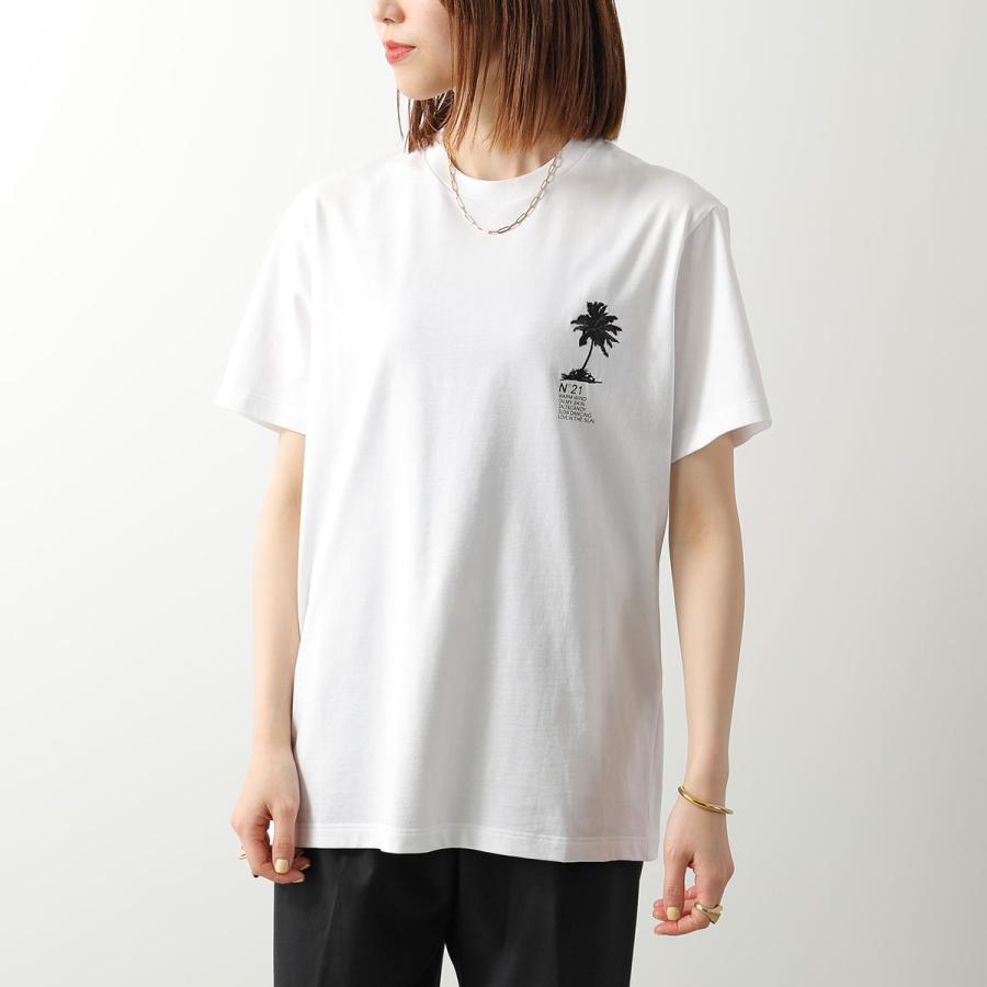 N°21（ヌメロヴェントゥーノ） 半袖 Tシャツ F051 6305 レディース