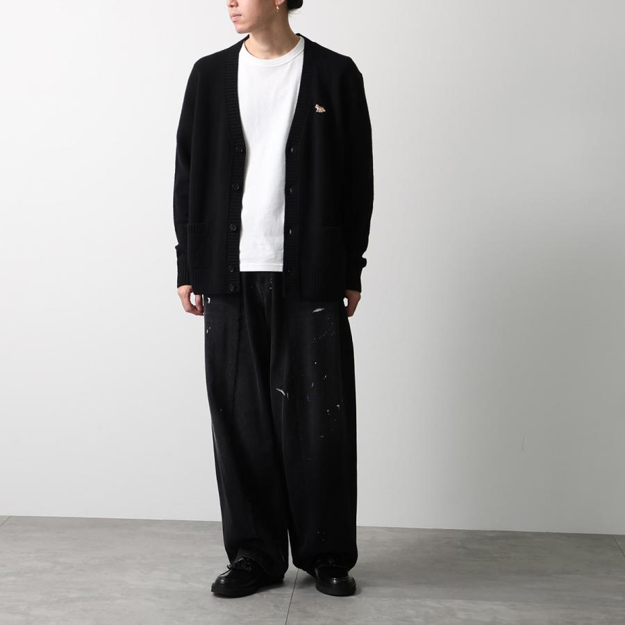 MAISON KITSUNE バイカラーカーディガン　胸ロゴ　Lサイズ MAISON KITSUNE カーディガン ベイビーフォックス バイカラー – LE CHIEN