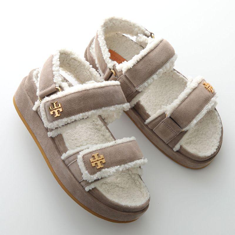 SALE! 【新品】トリーバーチ 厚底 サンダル ゴールド 23〜24cm TORY BURCH（トリーバーチ） サンダル KIRA SPORT SANDAL キラ