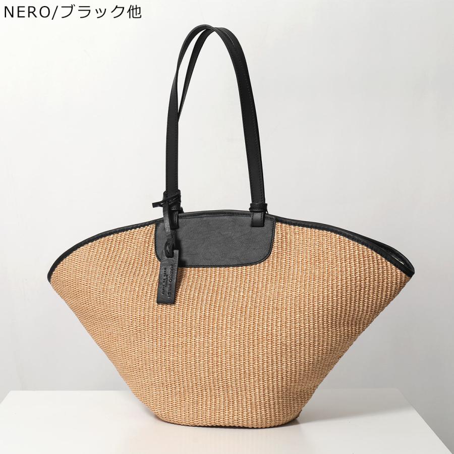 【美品】MARCO MASI カゴバッグ　トートバッグ　ブラック MARCO MASI（マルコマージ） かごバッグ 3614 PA-PA-DO レディース