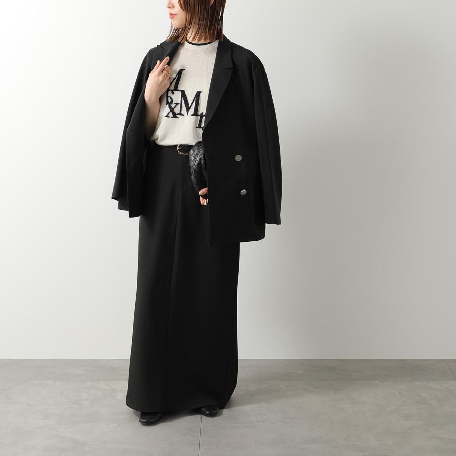 S MAX MARA エス マックスマーラ 半袖 ニット NORDICA ノルディカ レディース ロゴ ボーダー リネン セーター クルーネックの画像