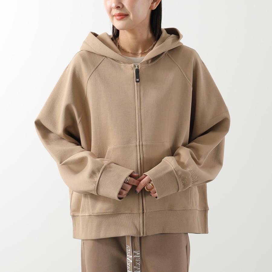 Max Mara フーディー アイボリー M &MロゴベージュSサイズ S MAXMARA（エスマックスマーラ） エス マックスマーラ パーカー ALMA