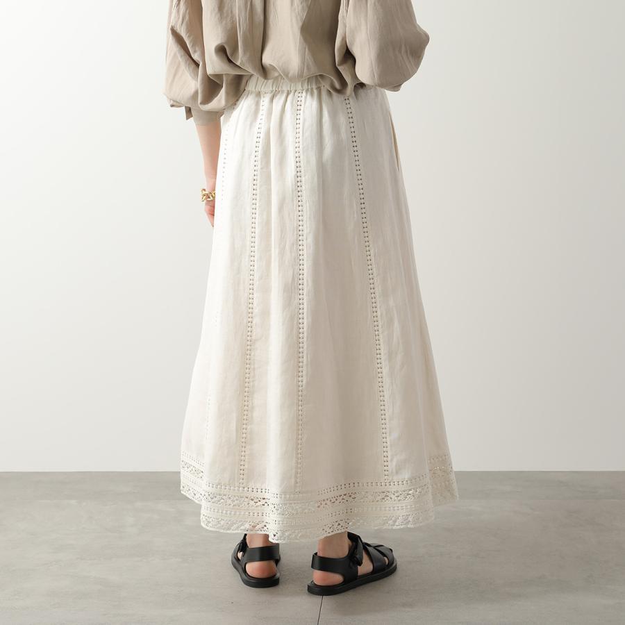 K920★新品同様マックスマーラ 'S Max Mara フレアースカート40白 MAXMARA WEEKEND LINE（マックスマーラウィークエンドライン） WEEKEND